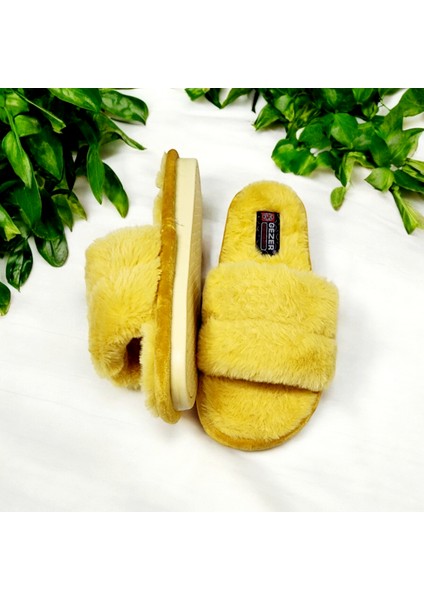 Kışlık Sessiz Taban Peluş Terlik modelleri