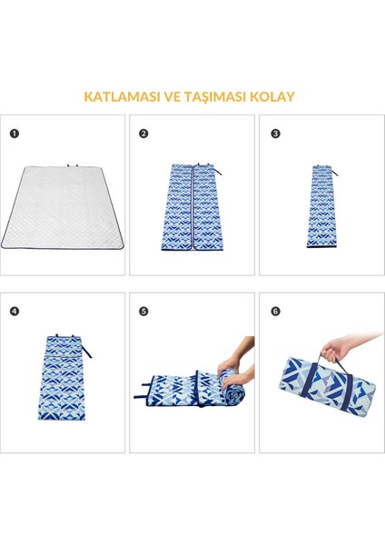 Kingcamp Ariel Xxl Premium Piknik Örtüsü Blue
