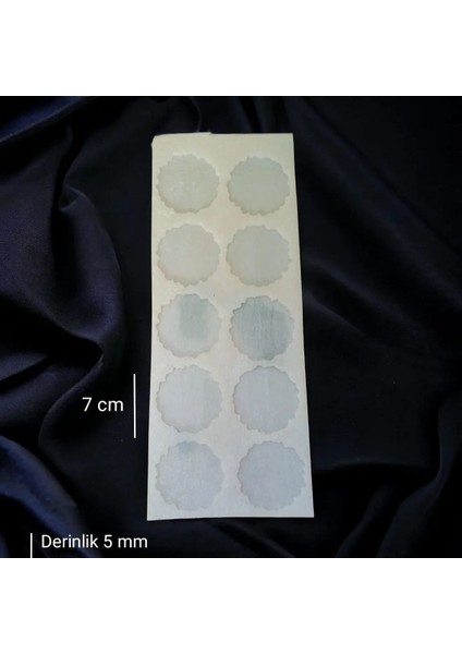 7cm - 10lu Tırtıklı Yuvarlak Magnet Kalıbı - Kod:inci