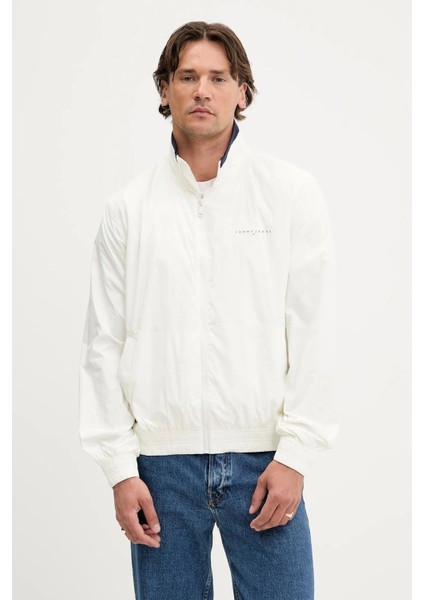 Tjm Lw Essentıal Jacket Erkek Beyaz Ceket DM0DM21667YBL