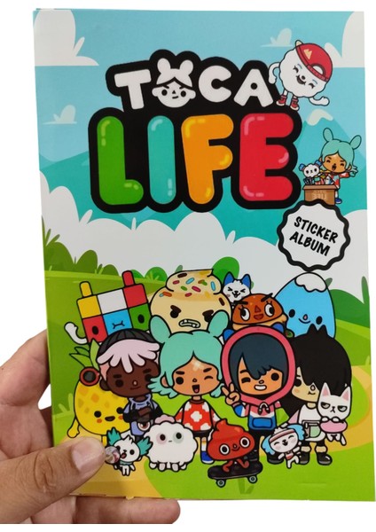 Toca Life Sticker Albüm 16 Sayfa 250'DEN Fazla Birbirinden Farklı Renkli Etiket Çeşitleri