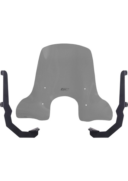 Sym Fiddle 4 2022-2024 Uyumlu Gidon Bağlantılı Elcikli Ön Cam Füme 54 cm
