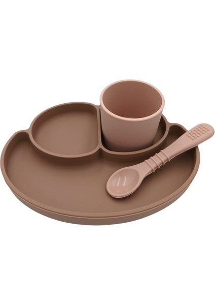 Bebek Vakumlu Mama Tabağı, Kaşığı ve Bardak Seti Silikon Bebek Beslenme Set modelleri