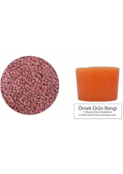 Turuncu Mum Boyası 5 gr - Granül Mum Boyası