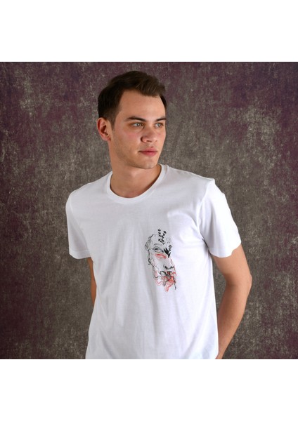 Halfface Pocket Erkek Baskılı T-Shirt modelleri
