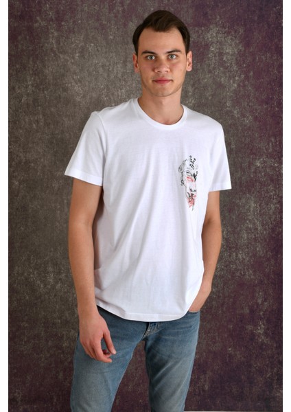 Halfface Pocket Erkek Baskılı T-Shirt fırsatları