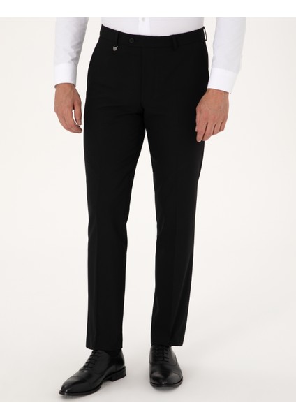 Erkek Siyah Slim Fit Kumaş Pantolon 50317644-VR046 fiyatları