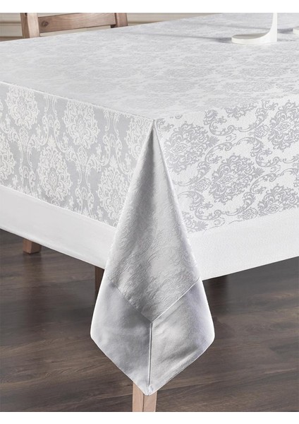 Bordürlü Damask Coton Masa Örtüsü fiyatları