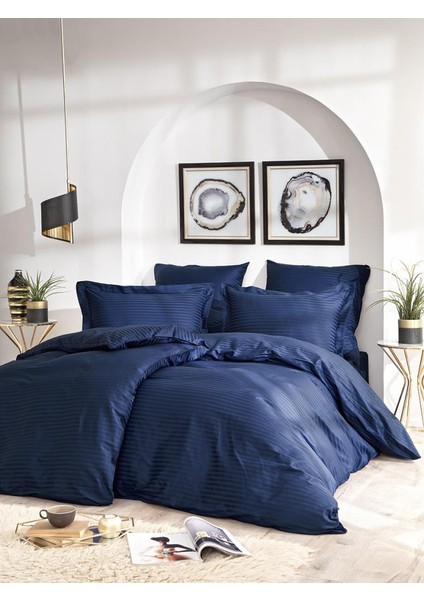 Çizgili Desenli Cotton Nevresim Takımı 150X220 fiyatları