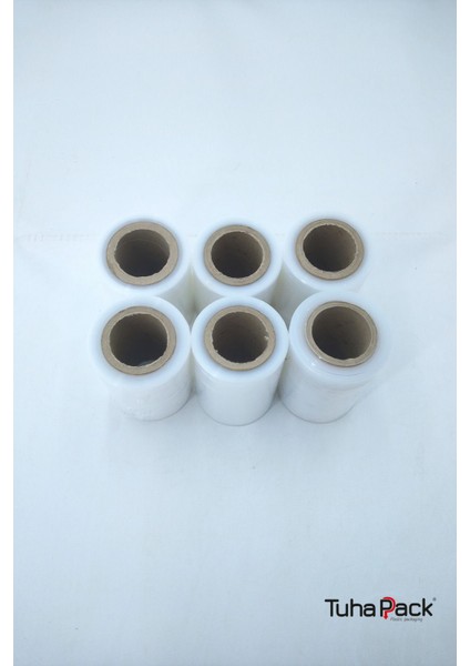 Dilimli Streç Film 12.5cm x 300M Şeffaf 17 Mikron (6'lı Paket) - Koli, Eşya ve Palet Streçi fiyatları