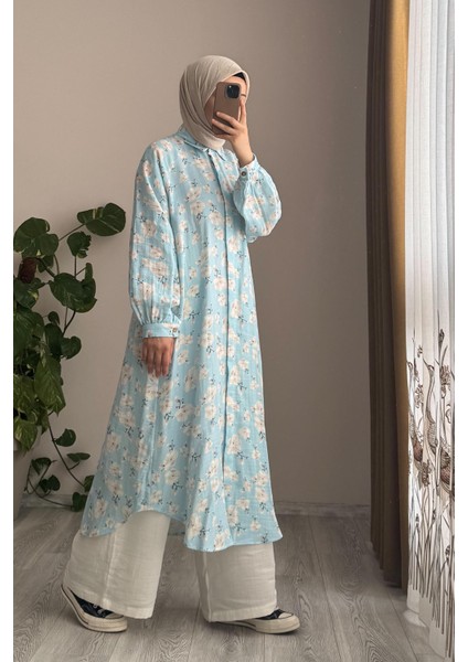 Cool Müslin Takım - Mavi desen