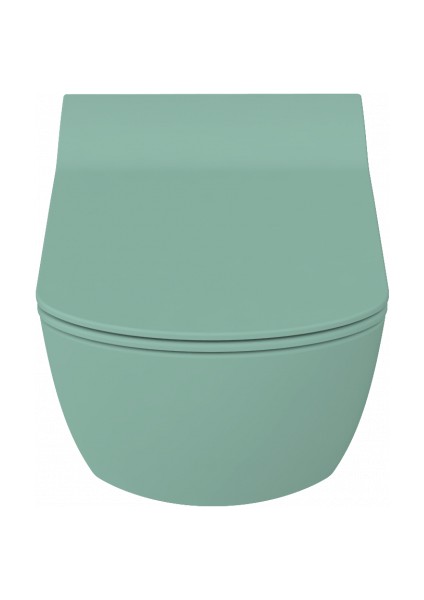 Elegant Rim-Off Duroplast Yavaş Kapanan Klozet Kapaklı Nil Yeşili Set fiyatları