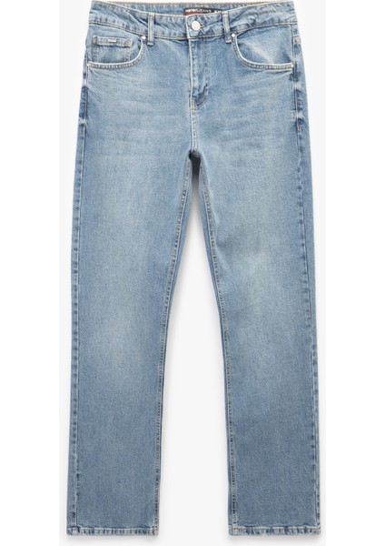 Normal Bel Straight Fit Jean Pantolon - Mark Jean fırsatları