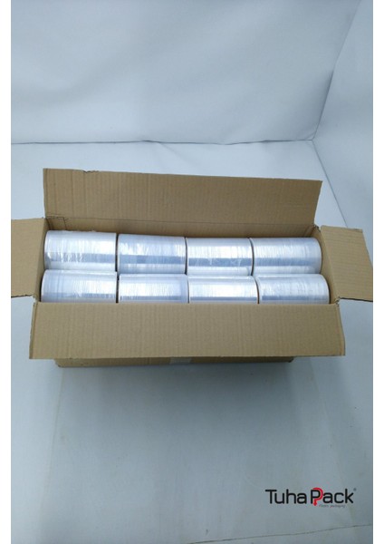 Dilimli Streç Film 12.5cm x 300M Şeffaf 17 Mikron (24'lü Paket) - Koli, Eşya ve Palet Streçi modelleri