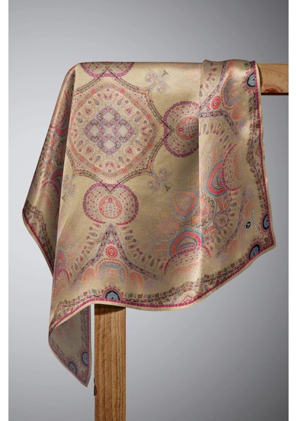 Twill Ipek Eşarp Bej modelleri