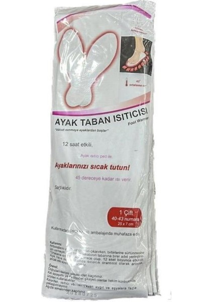 Ayak Taban Isıtıcısı-Ayak Sobası 40-43