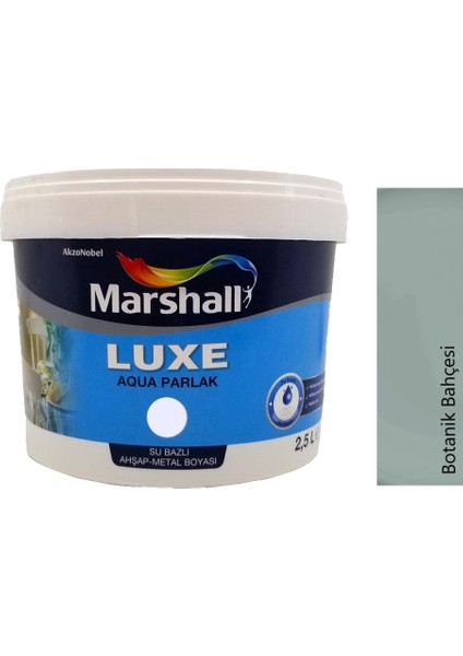 Luxe Aqua Parlak Su Bazlı Yağlı Boya 2,5 Lt Botanik Bahçesi