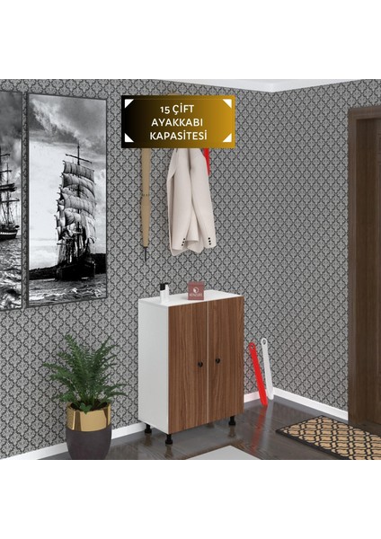 Kenzlife Ayakkabılık Cimcime5 Cvzbyz 83*060*32 Kapaklı 5 Raflı 15 Çift Ayakkabı Kapasitesi