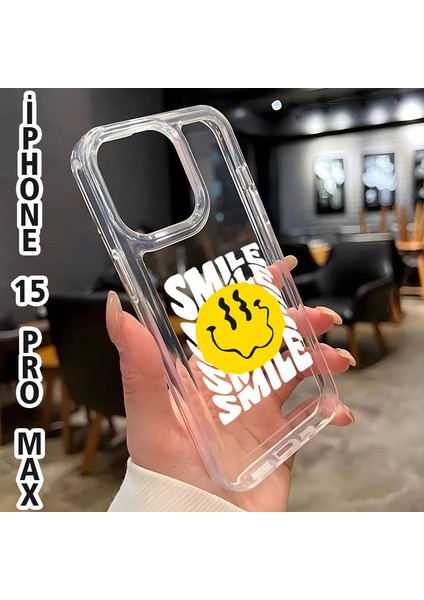 Iphone 15 Pro Max Smile Baskılı Telefon Kılıfı