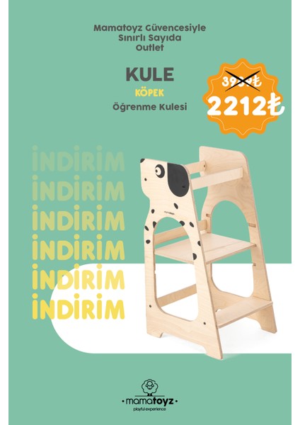 Öğrenme Kulesi - Köpek Model (Outlet)