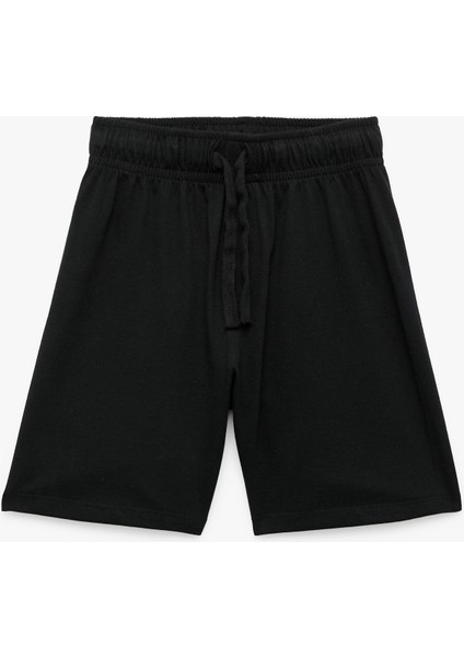 Pamuklu Beli Bağlamalı 2'li Basic Şort Seti fırsatları