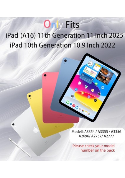 Ipad 11. Nesil A16 11INÇ / 10. Nesil 10.9inç 2022 2025 Magic Klavyeli Slim Kılıf Mıknatıslı Kilit Tutuculu Akıllı Kapak fiyatları