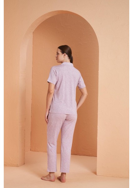 Kadın Lila Pijama Takım 27057
