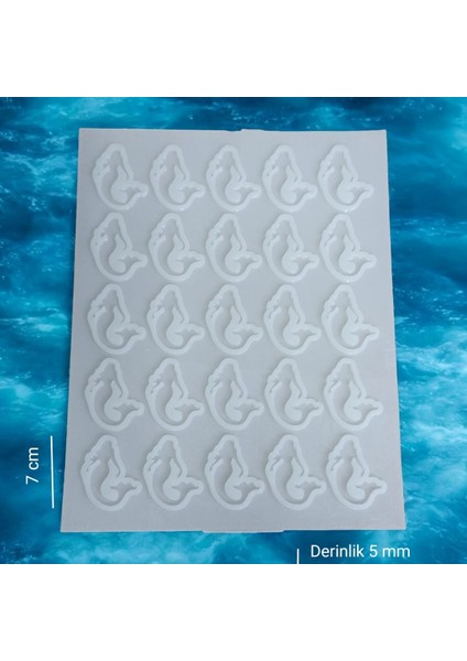 Deniz Kızı Modeli - Magnet Epoksi Beton Silikon Kalıp ( 25'li ) fiyatları