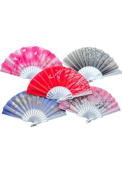 Plastik Kumaş Yelpaze 12 Li Karışık OB-049