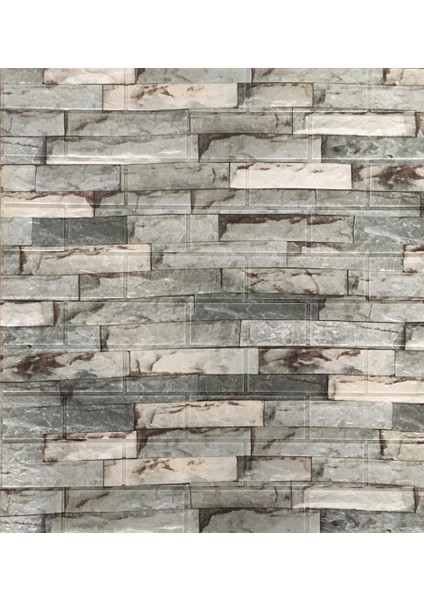70X38CM (0,26M2) Ofis Salon Oda Antre Mutfak 3D Kendinden Yapışkanlı Duvar Kağıdı Paneli NW117