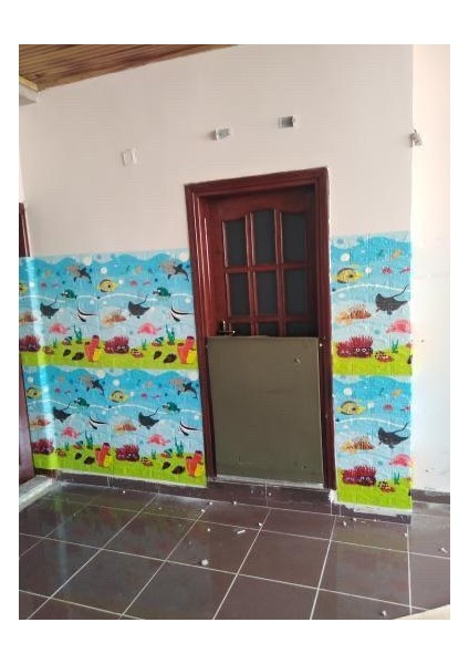 70X77CM (0,53M2) Kendinden Yapışkanlı Çocuk Odası Esnek Sünger Duvar Paneli