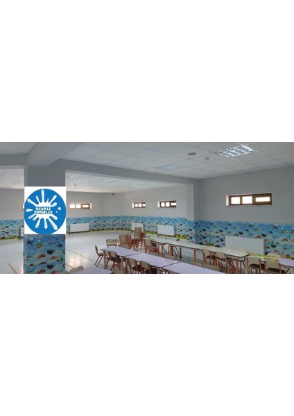 70X77CM (0,53M2) Kendinden Yapışkanlı Çocuk Odası Esnek Sünger Duvar Paneli