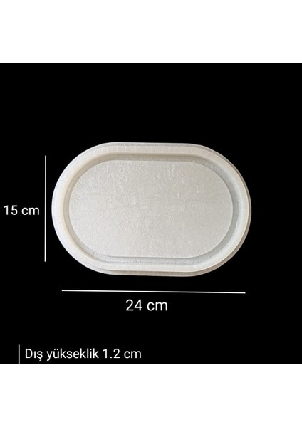 Kenarlıklı Elips Model, Saksı Altlığı, Reçine Epoksi Tepsi Kalıbı (Snt-B119inci) fiyatları