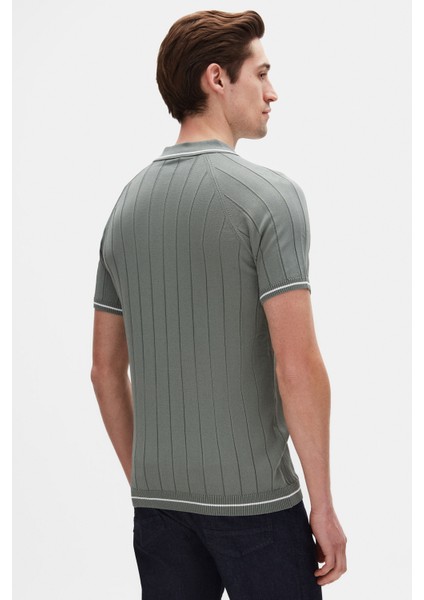 Ds Damat Regular Fit Koyu Yosun T-Shirt modelleri