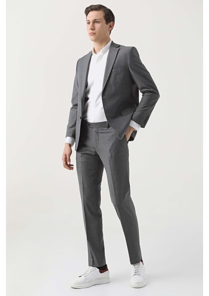 Ds Damat Comfort Fit Gri Düz Travel Takim Elbise fiyatları
