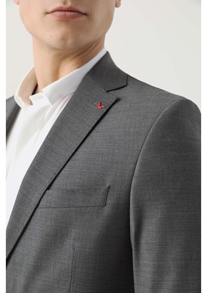 Ds Damat Comfort Fit Gri Düz Travel Takim Elbise indirimleri