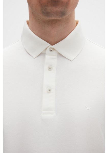 Ds Damat Regular Fit Ekru Pike Dokulu T-Shirt