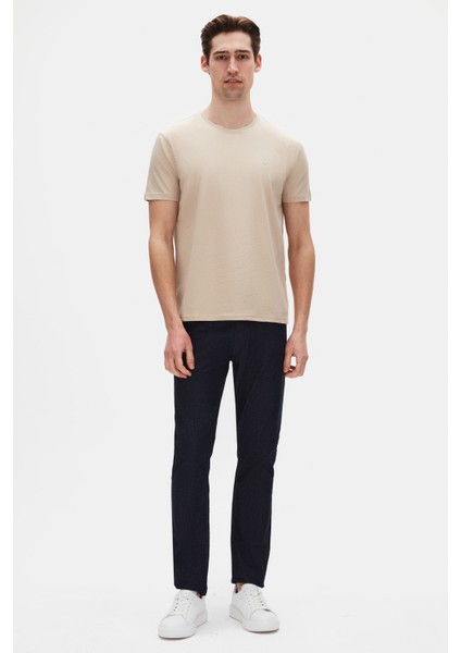 Ds Damat Regular Fit Bej Düz Nakışlı %100 Pamuk T-Shirt fırsatları