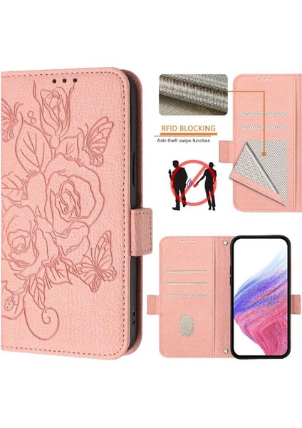 Kredi Kartı Yuvası Manyetik Cüzdan ile IPhone 16E Pu Deri Için Kılıf (Yurt Dışından)