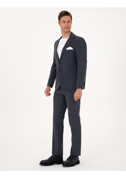 Erkek Koyu Mavi Slim Fit Takım Elbise 50317600-VR032 fırsatları