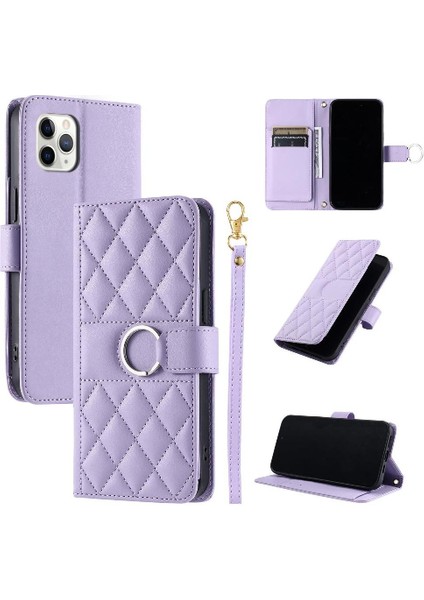 IPhone 11 Pro Max Manyetik Pu Deri Kart Yuvaları Tutucu Için Flip Case (Yurt Dışından)