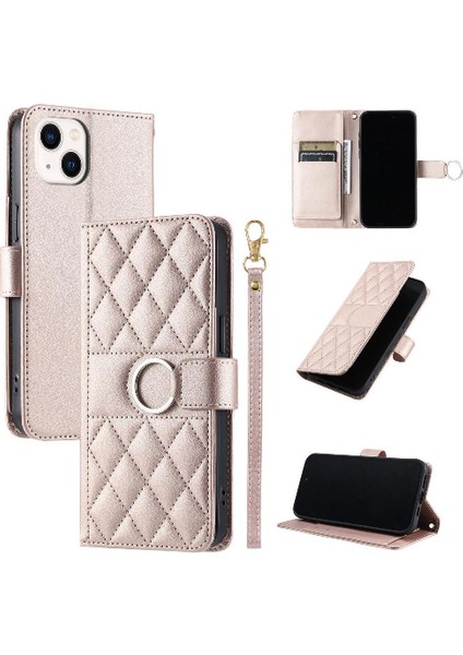 IPhone 14 Pu Deri Koruyucu Manyetik Bilek Kayışı Kartı Için Flip Case (Yurt Dışından) indirimleri