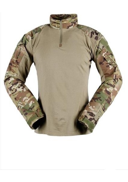 Single Sword Metam Dirsekli Combat Outdoor Erkek&kadın T-Shirt Multicam