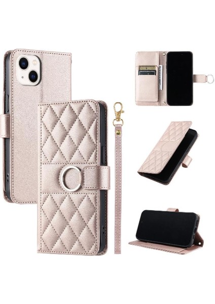 IPhone 13 Pu Deri Bilek Kayışı Kart Yuvaları Tutucu Manyetik Için Flip Case (Yurt Dışından) indirimleri