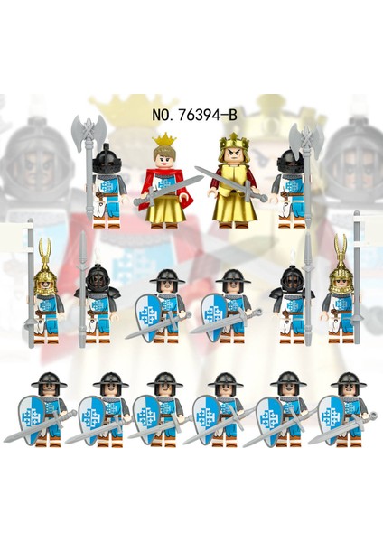 16 Adet Vintage Karakter Serisi Yapı Blokları ve Minifigür Oyuncakları 76394B (Yurt Dışından)