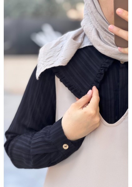 Yakalı Gömlek-Siyah modelleri