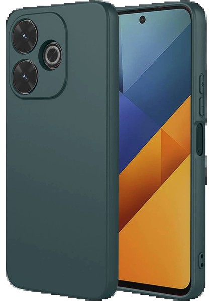 Newface Xiaomi Redmi 13 4g Kılıf Nano Içi Kadife Silikon - Koyu Yeşil fiyatları