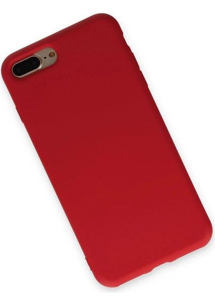 Newface iPhone 7 Plus Kılıf Nano Içi Kadife Silikon - Kırmızı