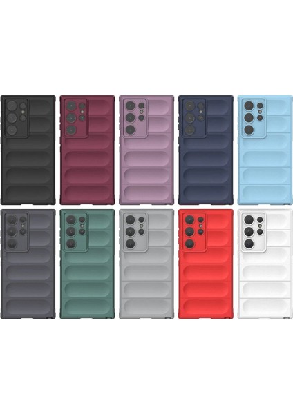 Newface Samsung Galaxy S24 Ultra Kılıf Optimum Silikon - Kırmızı modelleri