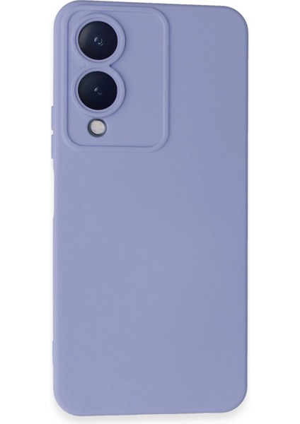 Newface Vivo Y17S Kılıf Nano Içi Kadife Silikon - Lila